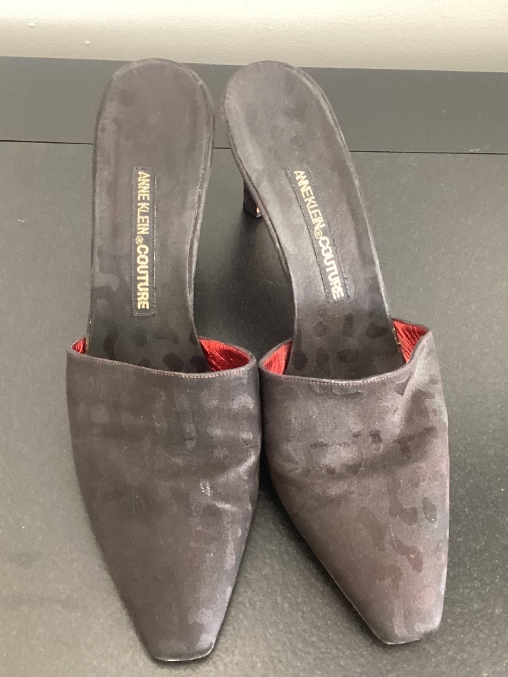 Anne Klein Couture Vintage Fabric High Heels